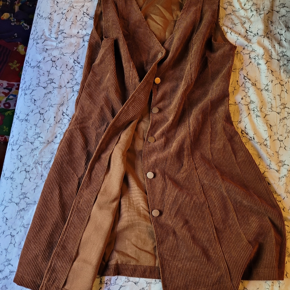 Corduroy Mini Dress